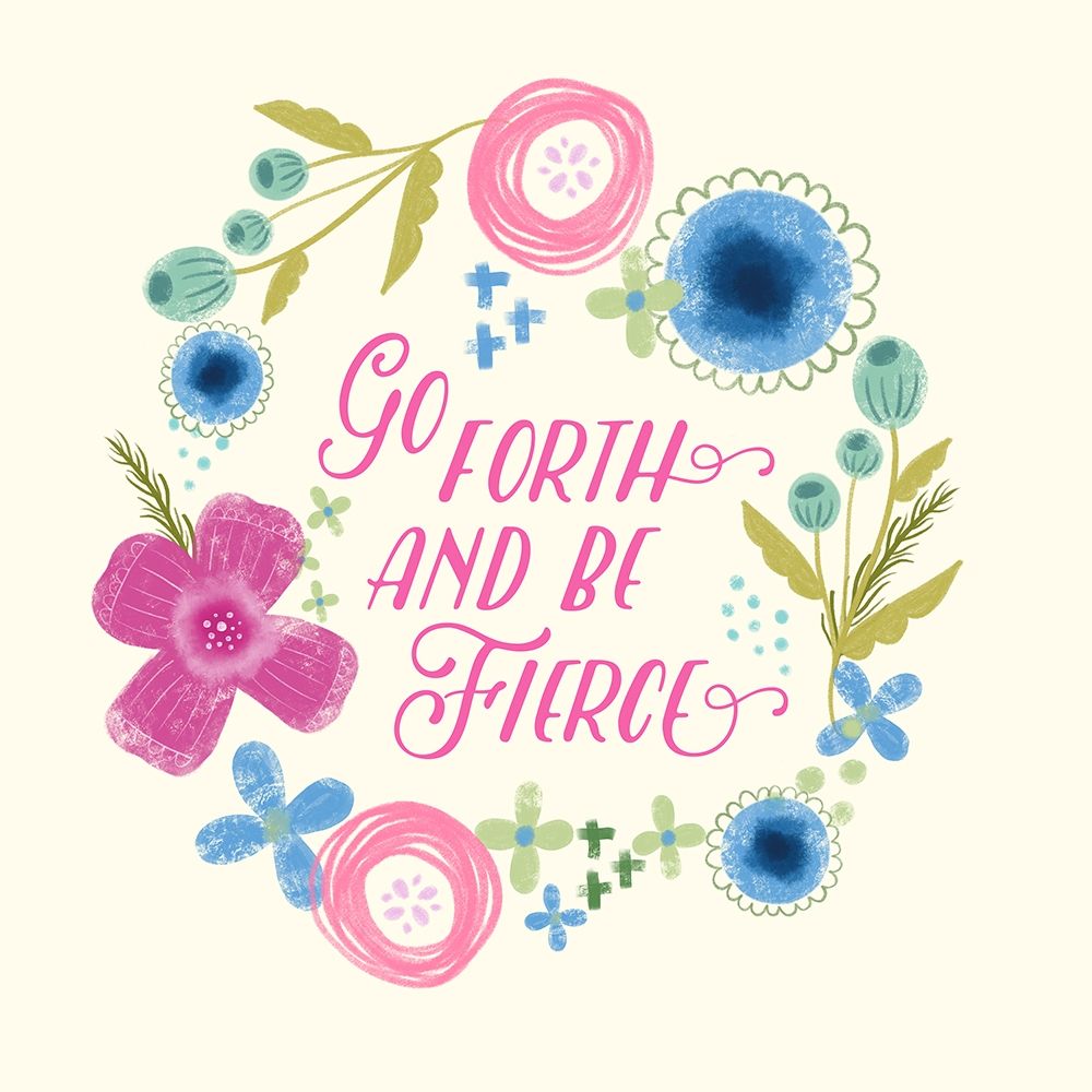 Fierce Girl Pink I art print by Noonday Design for $57.95 CAD