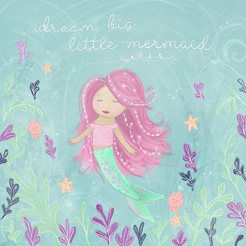 Mermaid and Octopus I art print by h.artworks for $57.95 CAD