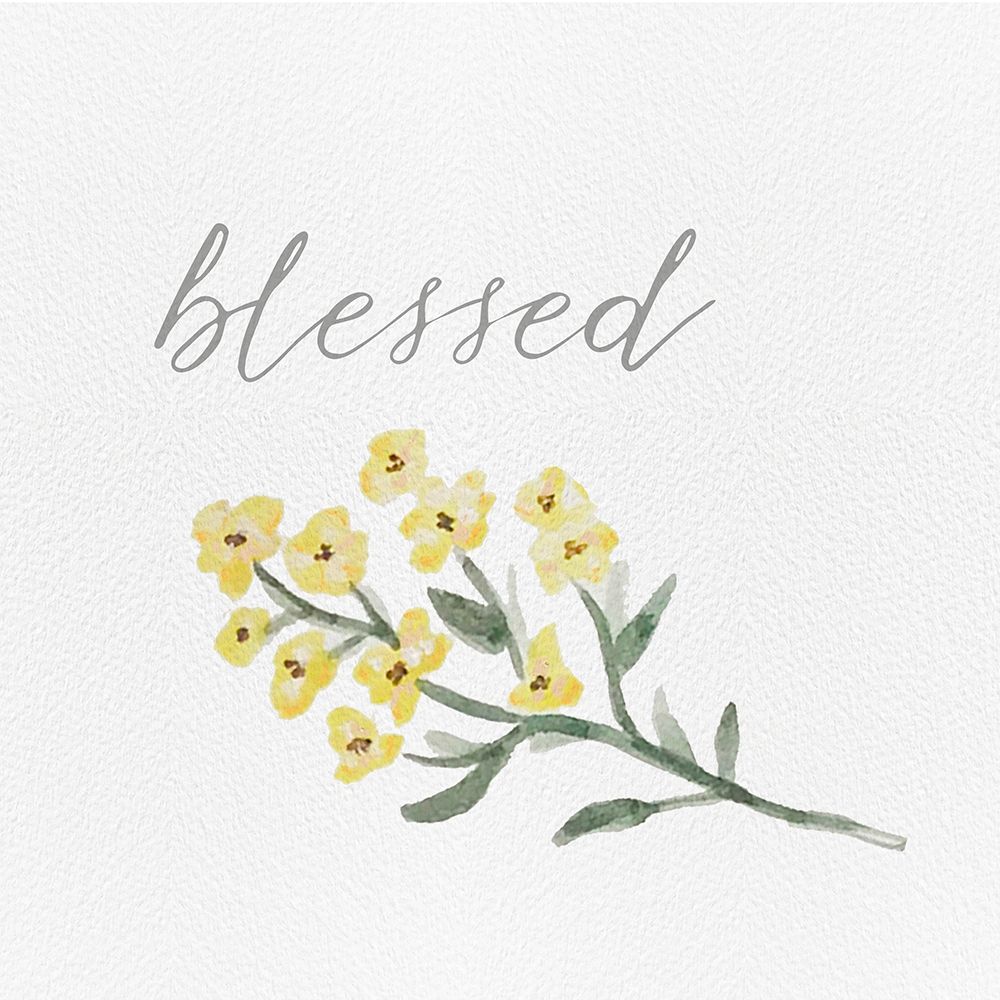 Wildflowers and Sentiment I art print by h.artworks for $57.95 CAD