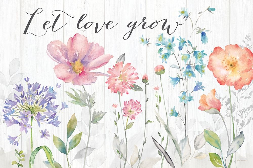 Farmhouse Botanical Garden Sentiment art print by Cynthia Coulter for $57.95 CAD