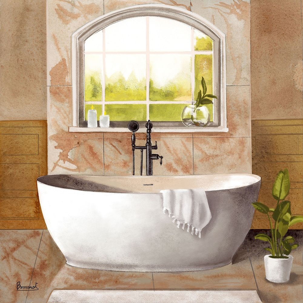Marble Bath I art print by Bannarot for $57.95 CAD