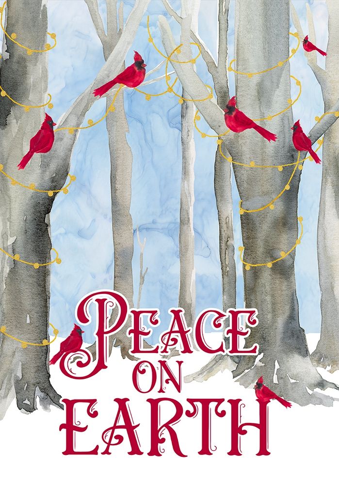 Christmas Forest portrait II-Peace on Earth art print by Tara Reed for $57.95 CAD