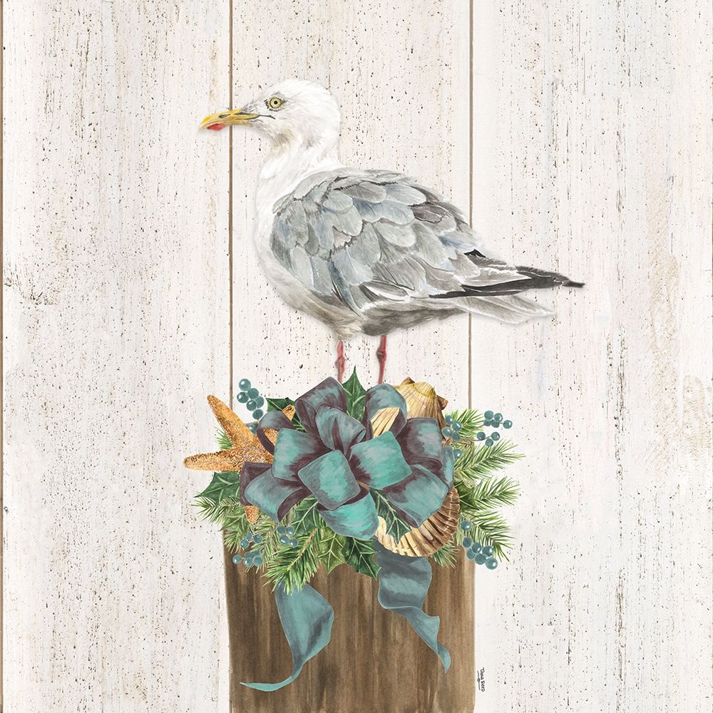 Christmas on the Coast Aqua IV art print by Tara Reed for $57.95 CAD