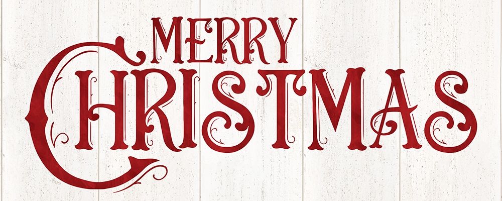 Vintage Christmas Signs panel I-Merry Christmas art print by Tara Reed for $57.95 CAD