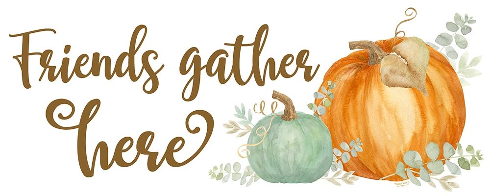 Pumpkin Tranquility panel I art print by Tara Reed for $57.95 CAD