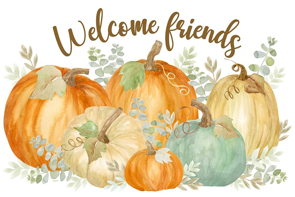 Pumpkin Tranquility landscape art print by Tara Reed for $57.95 CAD