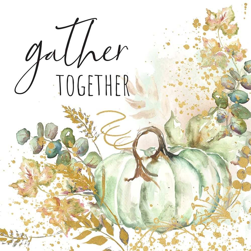 Ghost Pumpkin Harvest Sentiment II art print by Tre Sorelle Studios for $57.95 CAD