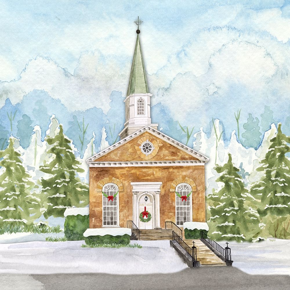 Christmas Village I art print by Tara Reed for $57.95 CAD