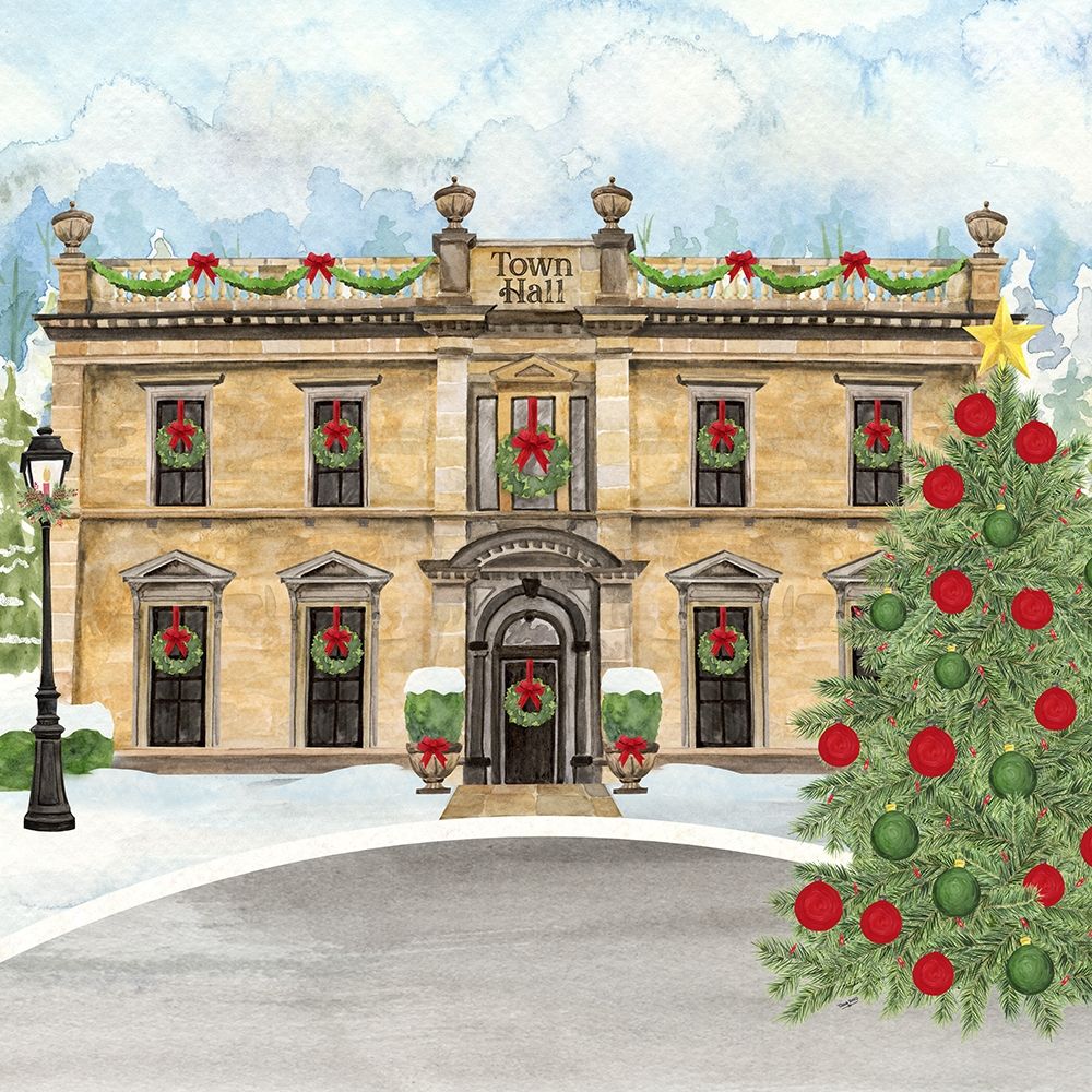 Christmas Village IV art print by Tara Reed for $57.95 CAD