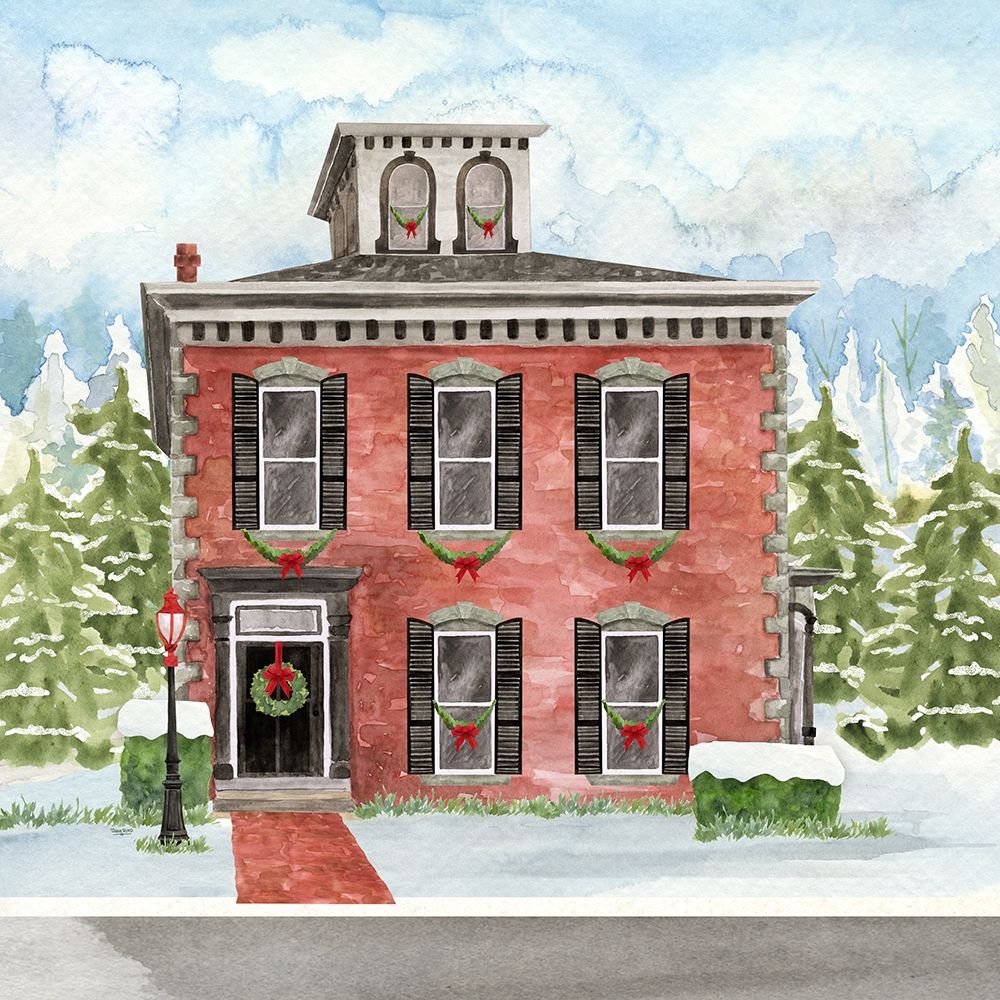 Christmas Village V art print by Tara Reed for $57.95 CAD