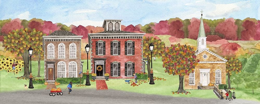 Harvest Village panel I art print by Tara Reed for $57.95 CAD