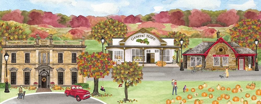 Harvest Village panel II art print by Tara Reed for $57.95 CAD