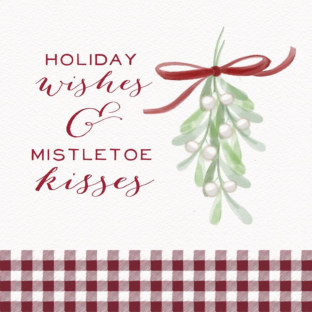 Cozy Christmas Gingham II art print by h.artworks for $57.95 CAD