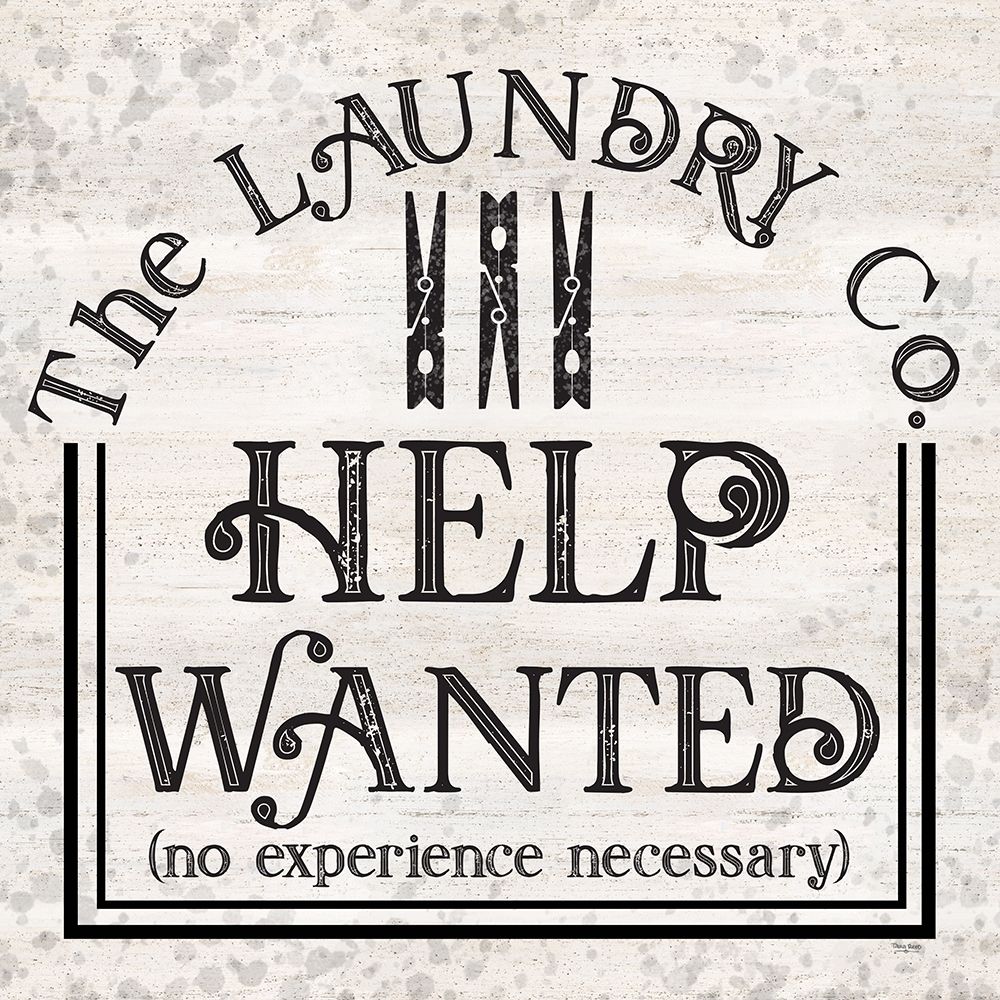 Laundry Room Humor II-Help Wanted art print by Tara Reed for $57.95 CAD