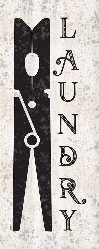 Laundry Room Humor vertical I-Clothespin art print by Tara Reed for $57.95 CAD