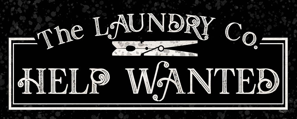 Laundry Room Humor panel black III-Laundry Co. art print by Tara Reed for $57.95 CAD