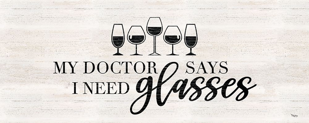 Wine Humor panel I-Need Glasses art print by Tara Reed for $57.95 CAD