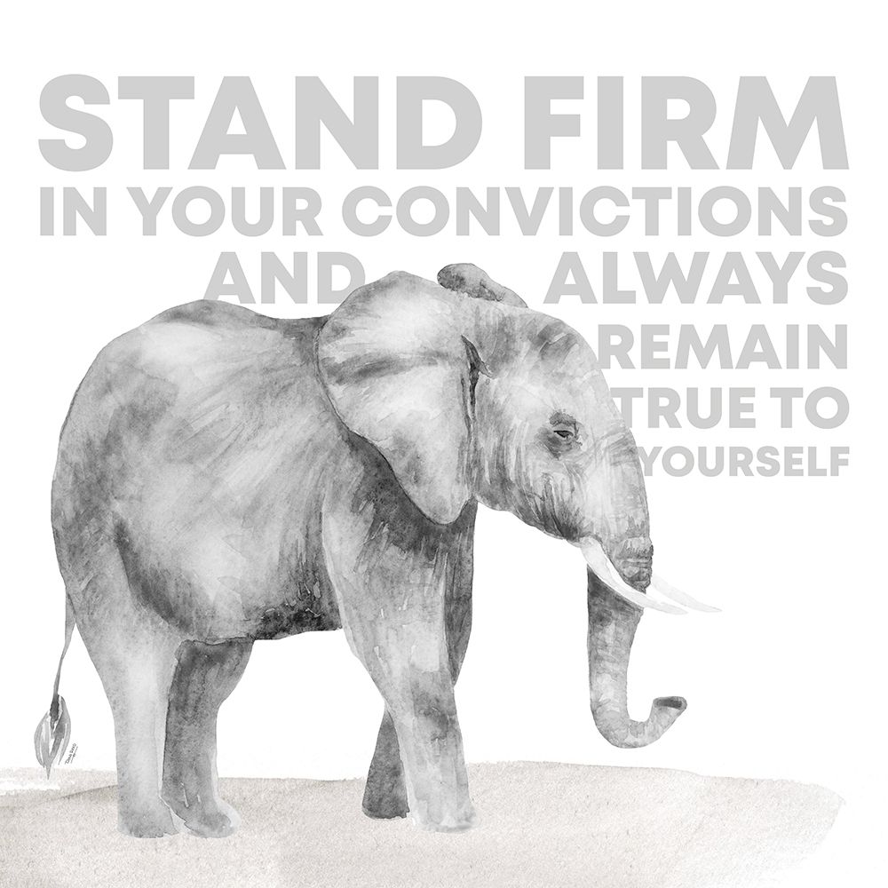 Serengeti Sentiment neutral I-Elephant art print by Tara Reed for $57.95 CAD