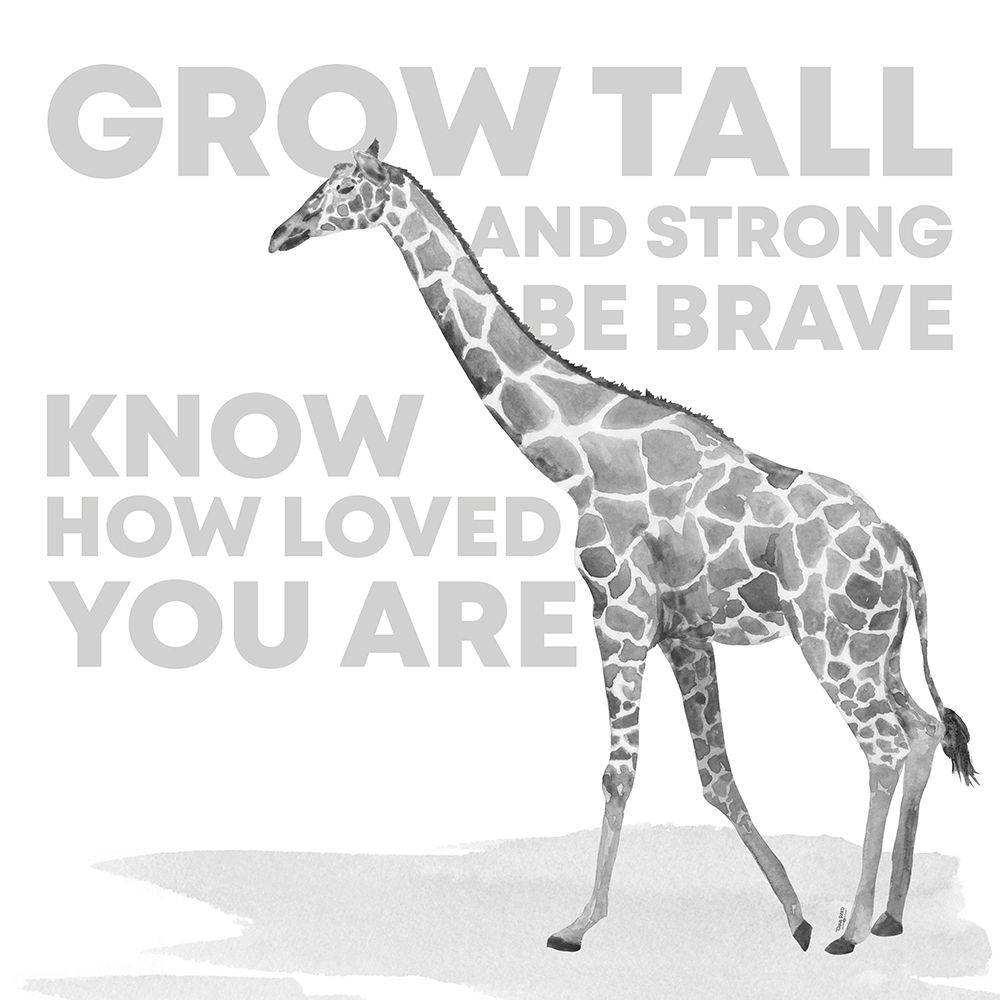 Serengeti Sentiment neutral II-Giraffe art print by Tara Reed for $57.95 CAD