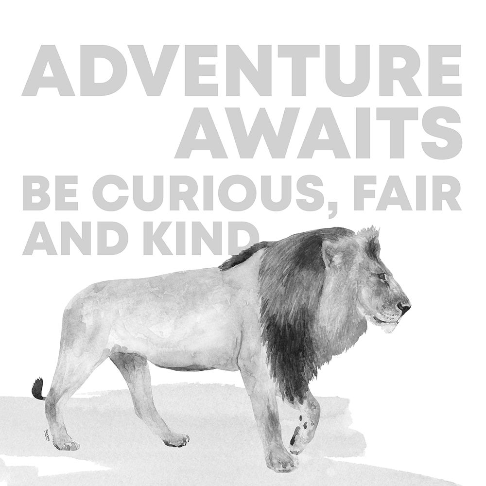 Serengeti Sentiment neutral III-Lion art print by Tara Reed for $57.95 CAD