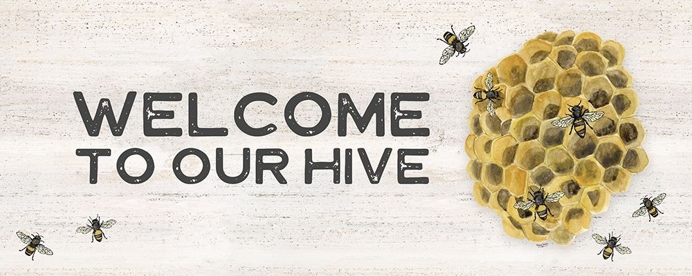 Bees Life panel II art print by Tara Reed for $57.95 CAD