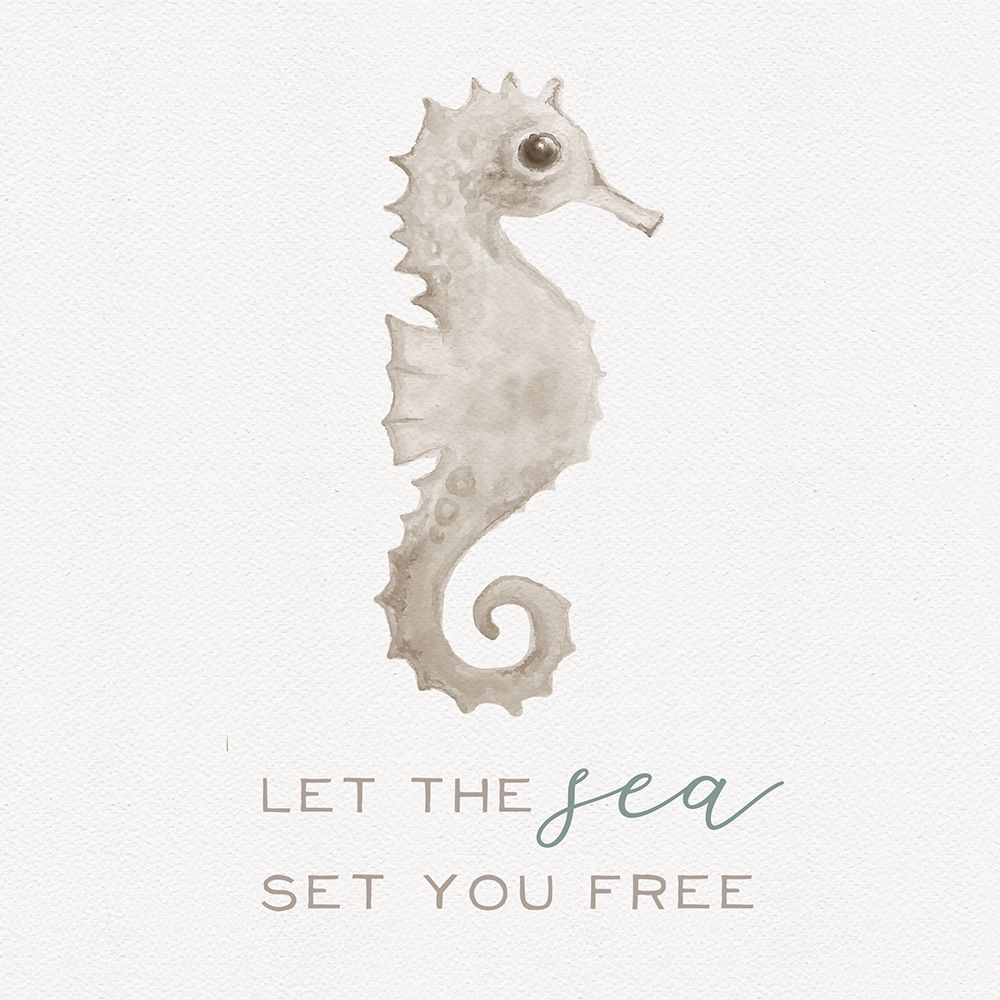 Sandy Seahorse art print by h.artworks for $57.95 CAD