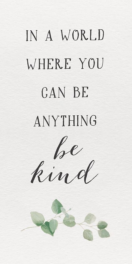 Inspired Life vertical I-Be Kind art print by h.artworks for $57.95 CAD