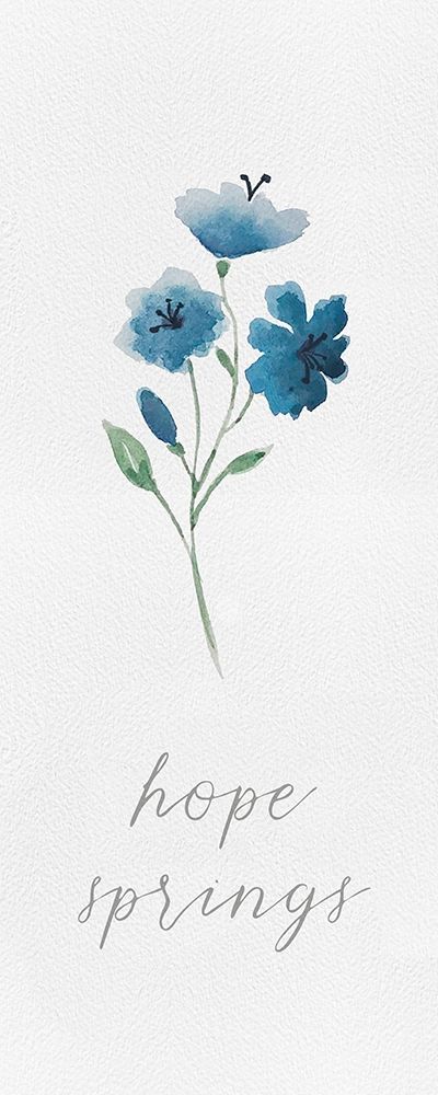 Wildflowers and Sentiment vertical I-Hope art print by h.artworks for $57.95 CAD
