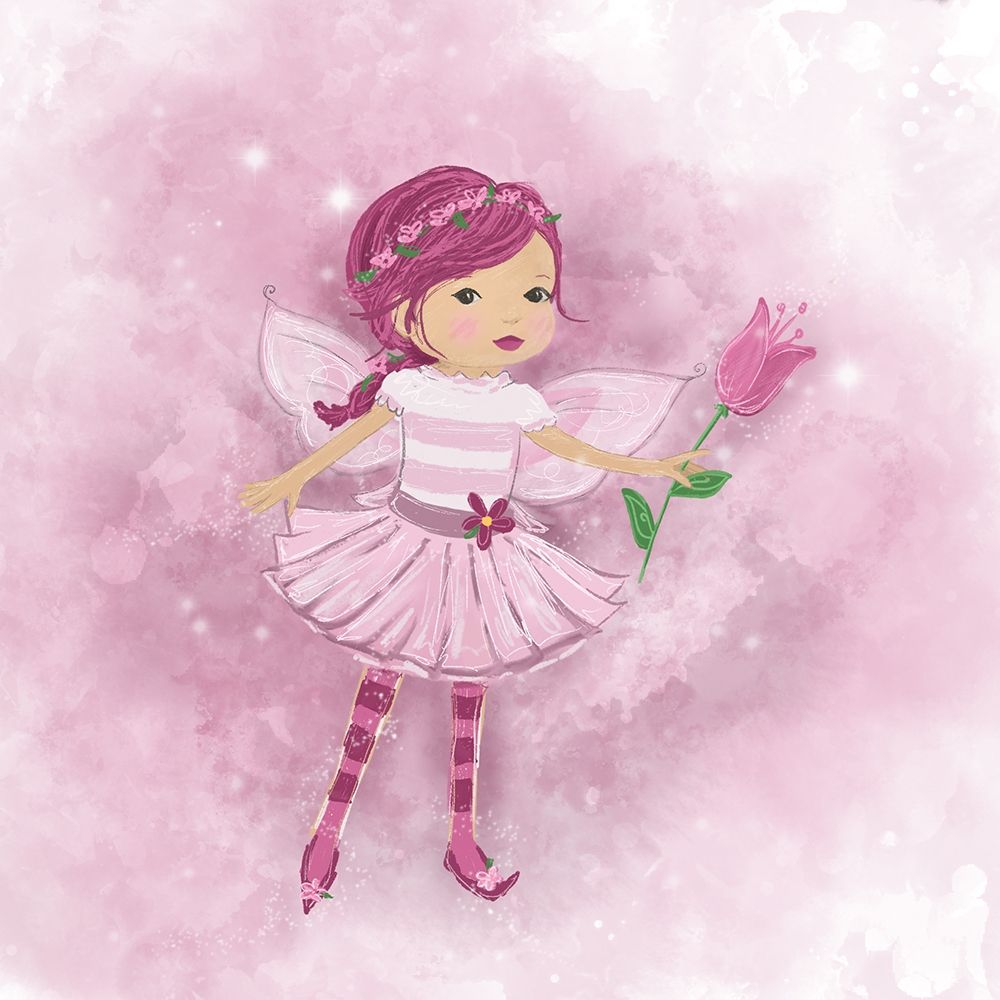Purple Fairy I art print by h.artworks for $57.95 CAD