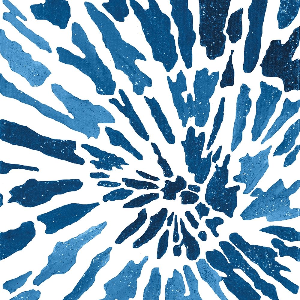 Blue Floral Burst I art print by Lee C for $57.95 CAD