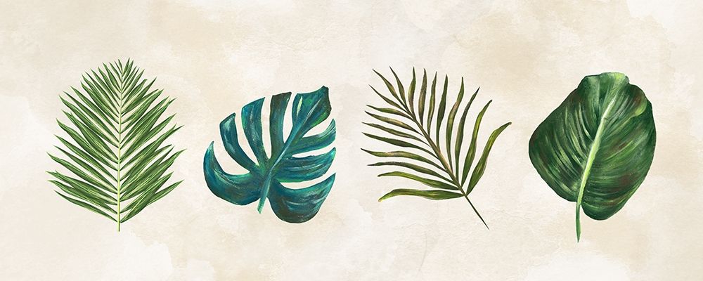 Tropical Leaves panel art print by Lee C for $57.95 CAD