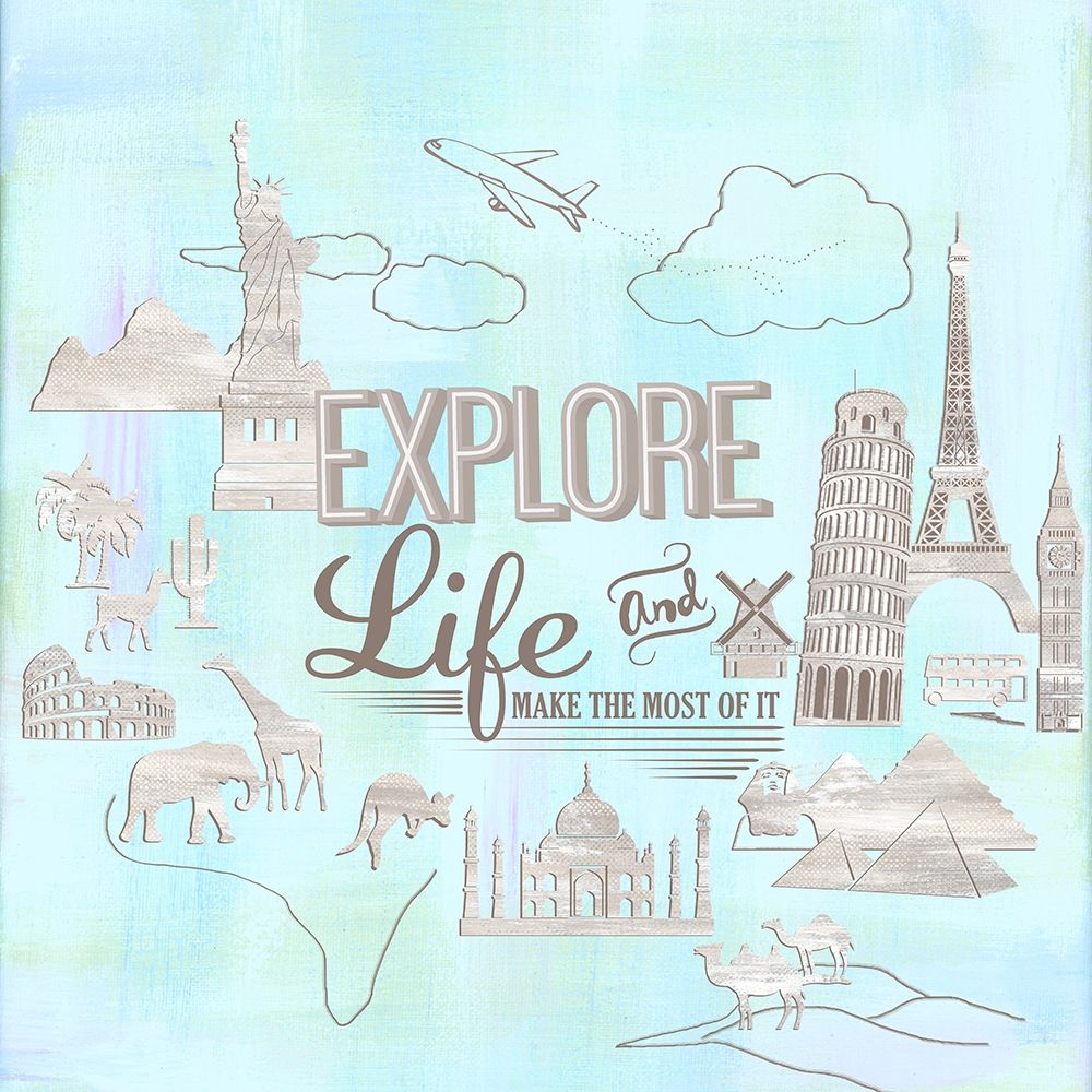 Journey and Explore II art print by Lee C for $57.95 CAD