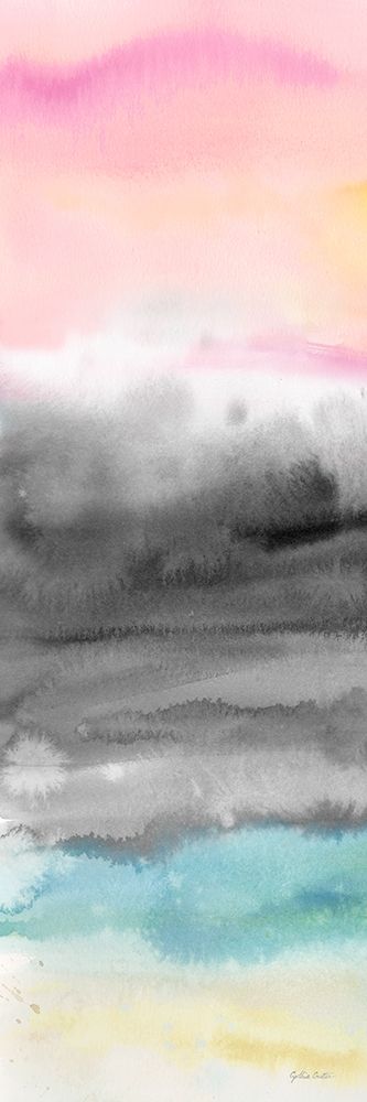 Pink Sunset Abstract panel I art print by Cynthia Coulter for $57.95 CAD