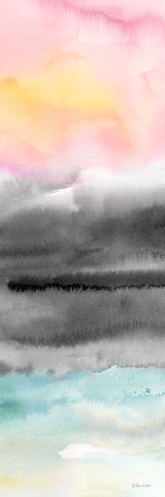 Pink Sunset Abstract panel II art print by Cynthia Coulter for $57.95 CAD
