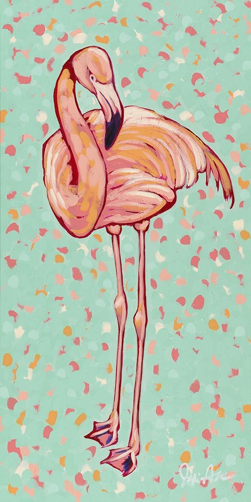 Flamingo panel I art print by Jodi Augustine for $57.95 CAD