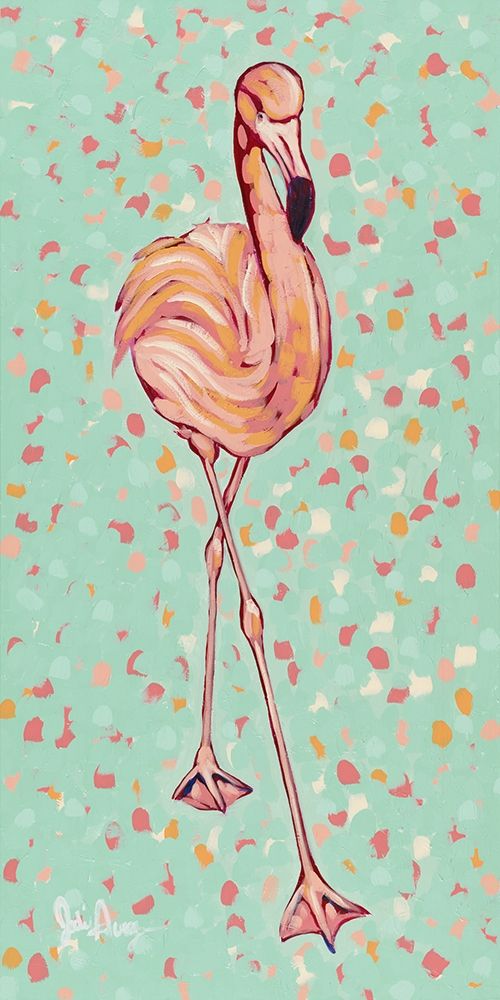 Flamingo panel II art print by Jodi Augustine for $57.95 CAD