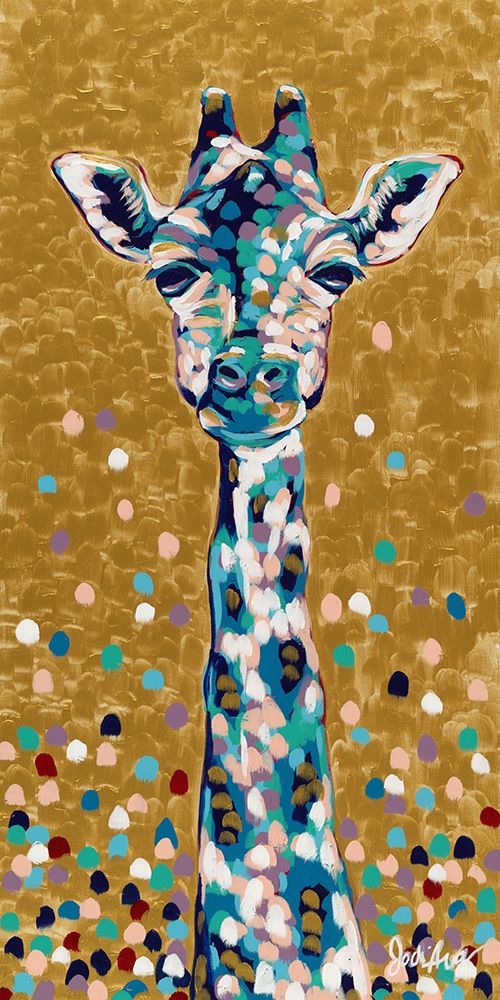 Golden Girl Giraffe art print by Jodi Augustine for $57.95 CAD