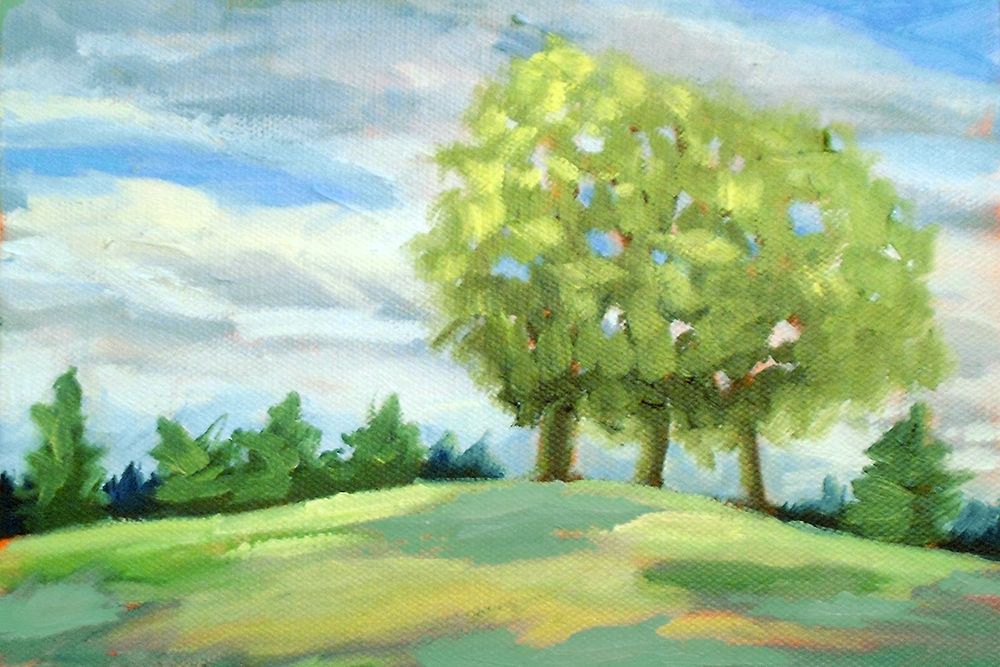 Green Horizon landscape art print by Kristina Wentzell for $57.95 CAD
