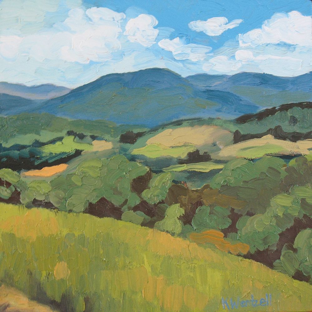 Green Hills square art print by Kristina Wentzell for $57.95 CAD
