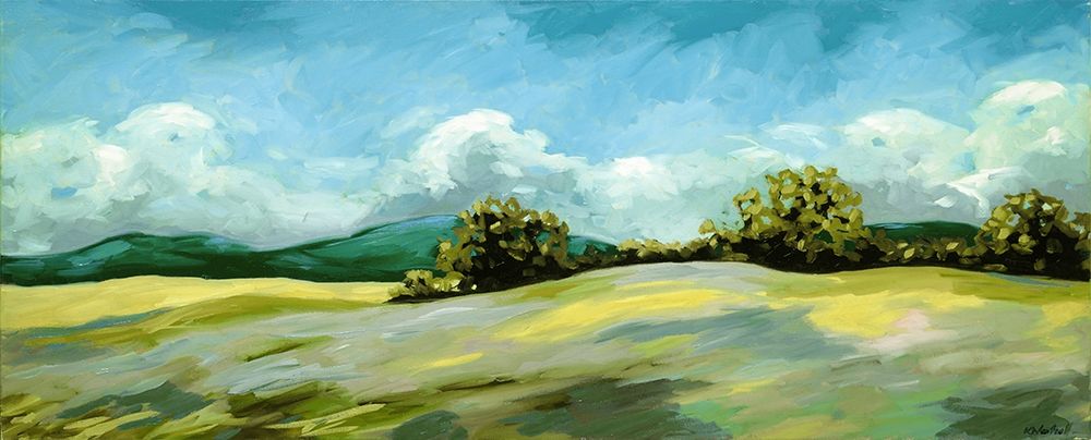 Lavender Breeze panel green art print by Kristina Wentzell for $57.95 CAD