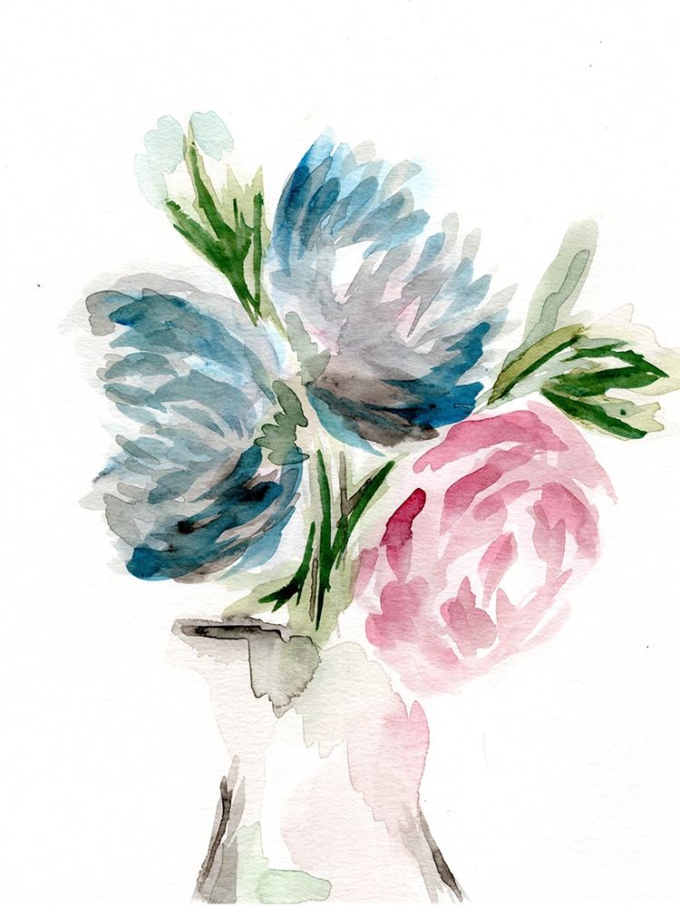 Floral Vase I art print by Marcy Chapman for $57.95 CAD
