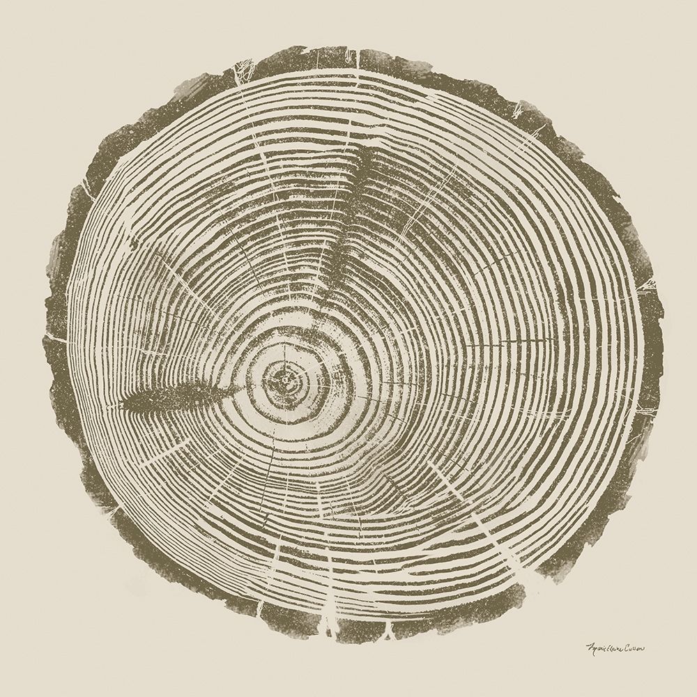 Tree Trunk cream I art print by Marie-Elaine Cusson for $57.95 CAD
