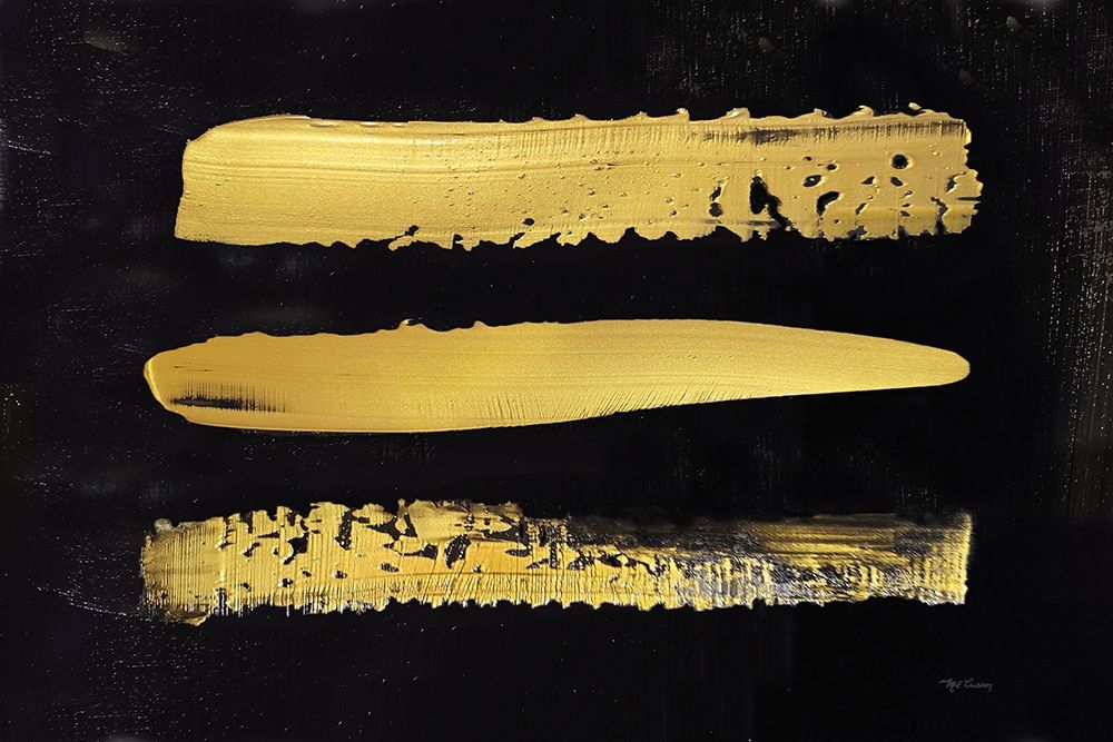 Golden Stripes I art print by Marie-Elaine Cusson for $57.95 CAD