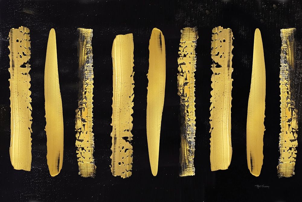 Golden Stripes II art print by Marie-Elaine Cusson for $57.95 CAD