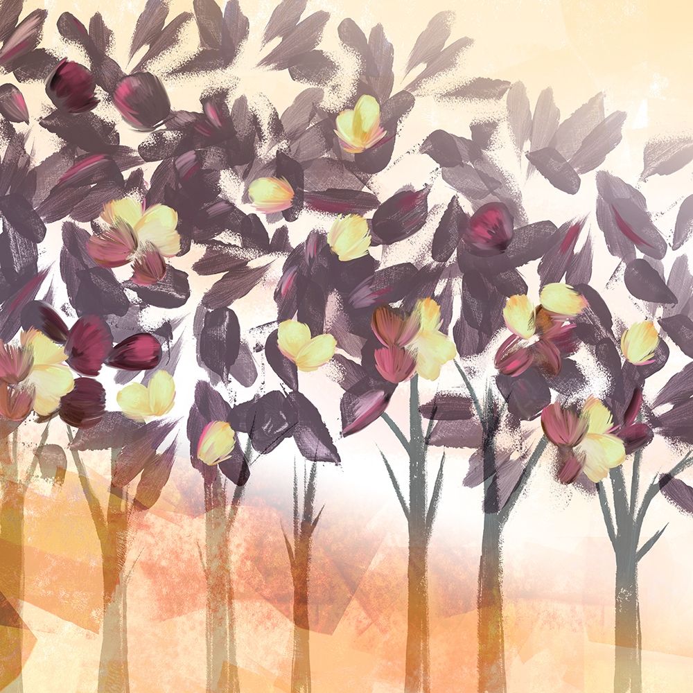 Pink Trees dark art print by Northern Lights for $57.95 CAD
