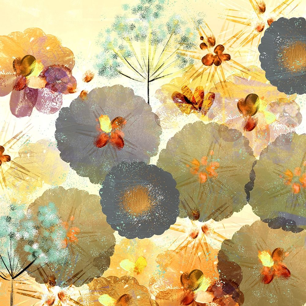 Textured Hedgerow Rust square art print by Northern Lights for $57.95 CAD