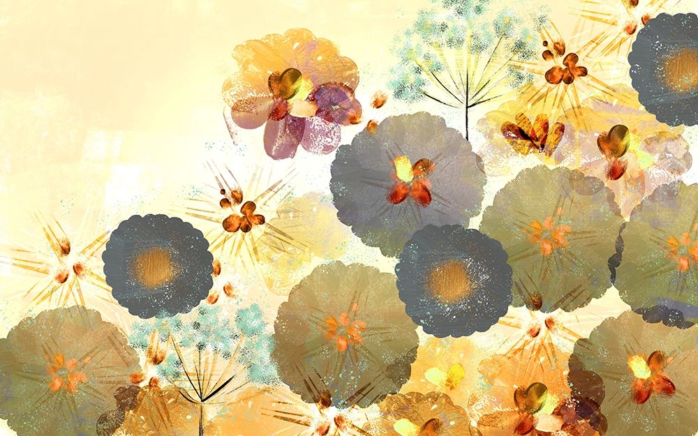 Textured Hedgerow Rust landscape art print by Northern Lights for $57.95 CAD