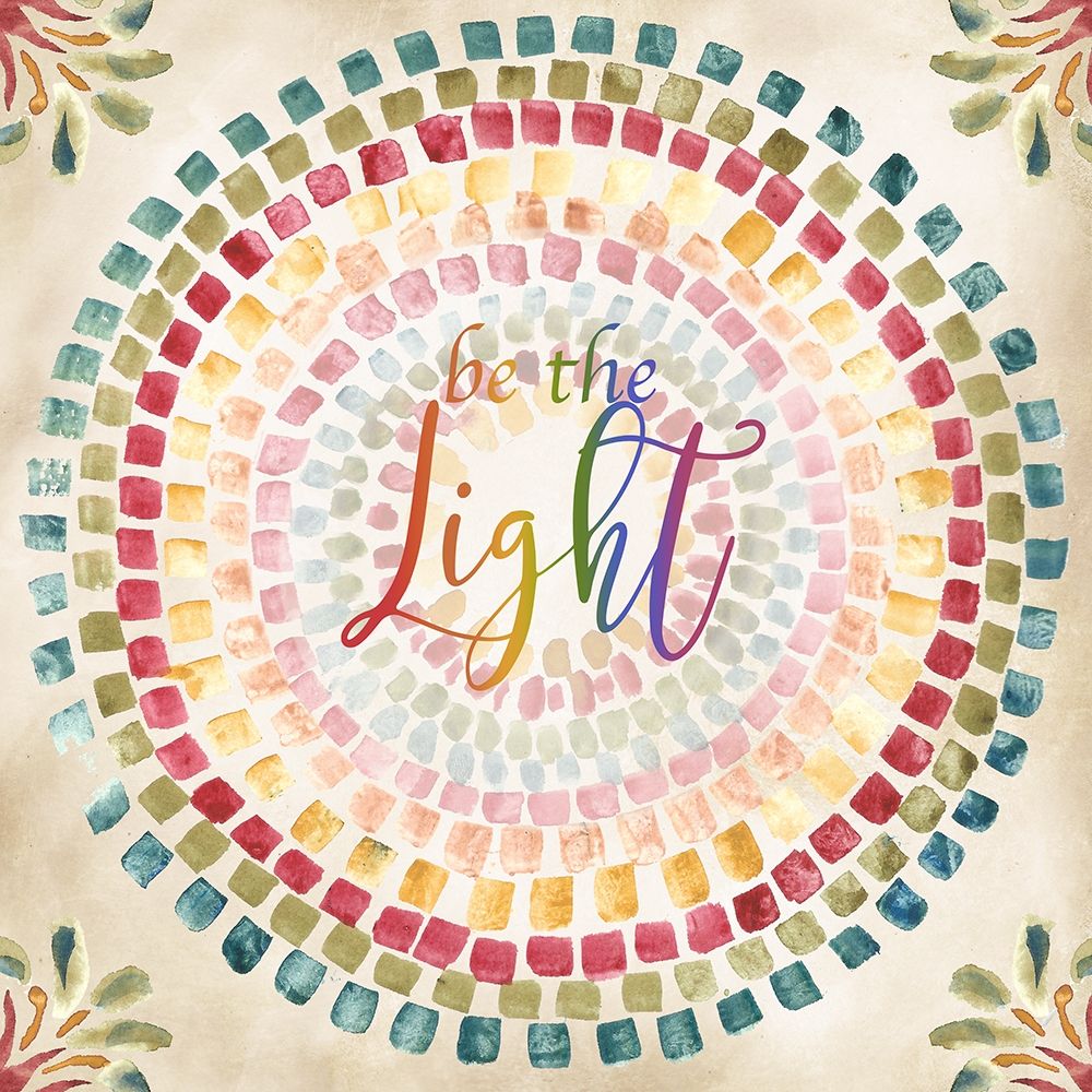 Mosaic Rainbow round I art print by Tre Sorelle Studios for $57.95 CAD