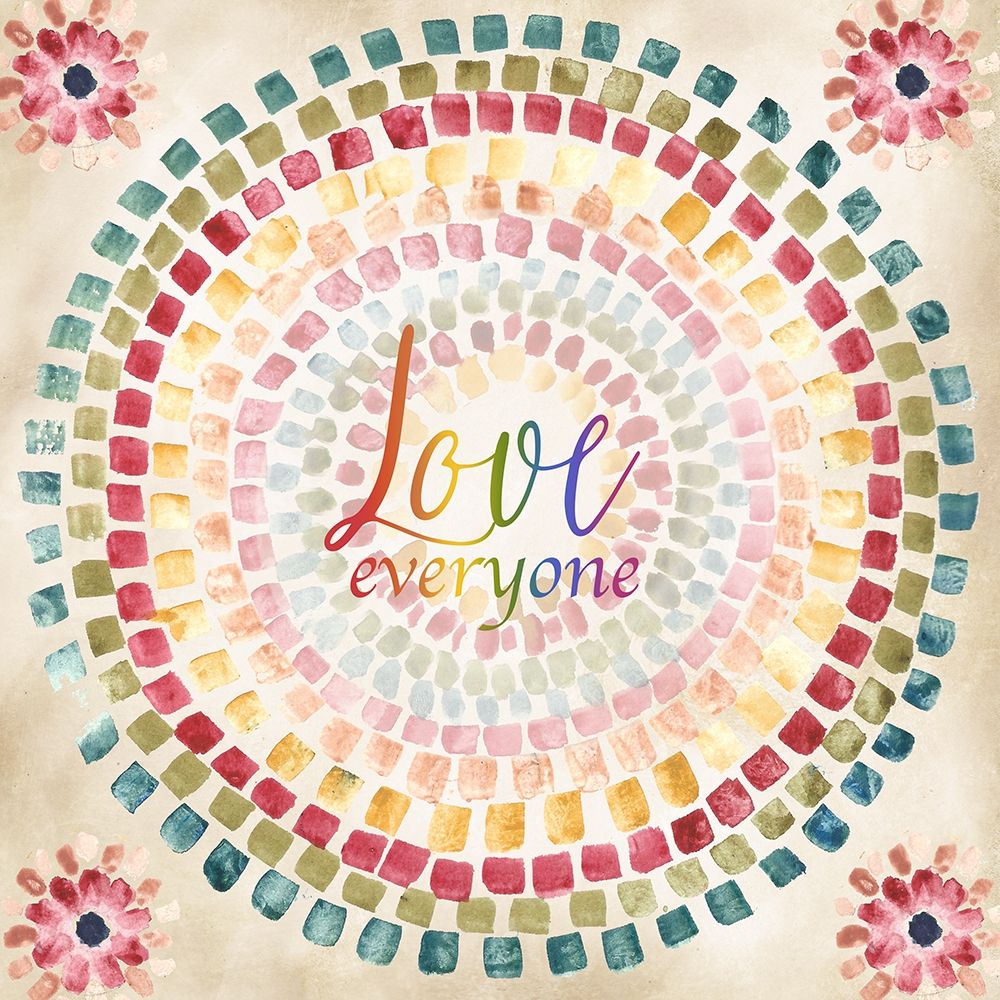 Mosaic Rainbow round II art print by Tre Sorelle Studios for $57.95 CAD