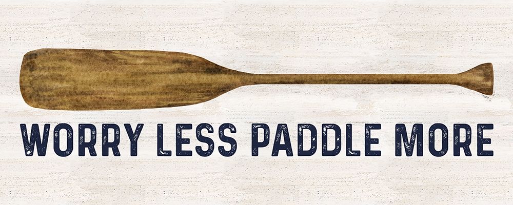 Less Talk More Fishing panel I-Paddle More art print by Tara Reed for $57.95 CAD